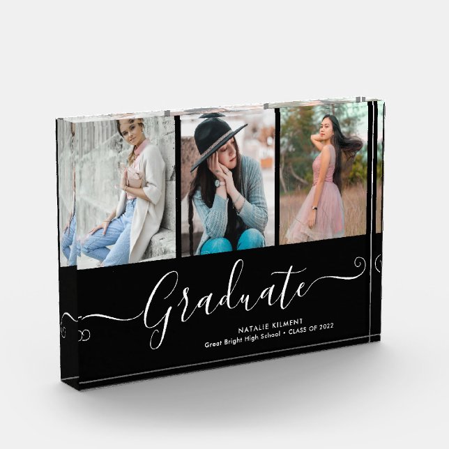 Graduate Photo Collage Graduation Photo Block (Left)