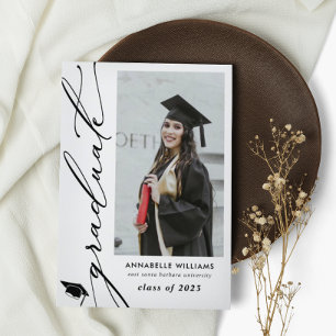 Graduate Photo Collage Typography Announcement