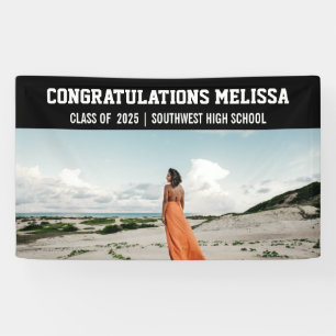 Graduate Photo Congratulations Photo Bold Banner
