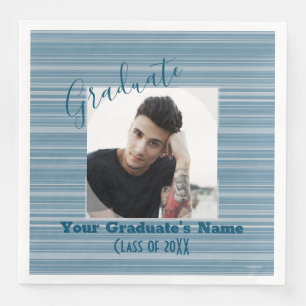 Graduate Photo Dinner Napkins - HAMbyWG