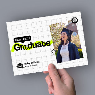 Graduate Photo Graduation Announcement Modern Card