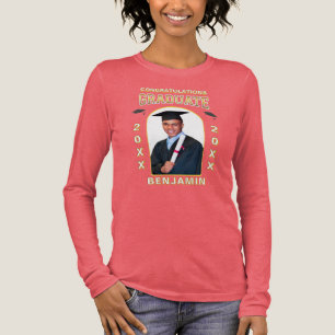 Graduate Photo Graduation Congratulations Custom  Tri-Blend Shirt