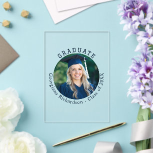 Graduate Photo Keepsake Acrylic Enclosure Cards