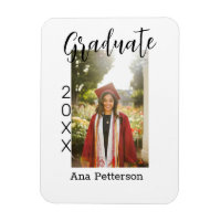 Graduate photo modern classic add year name rustic