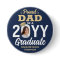 Graduate Photo Proud Dad Elegant Navy Blue & Gold