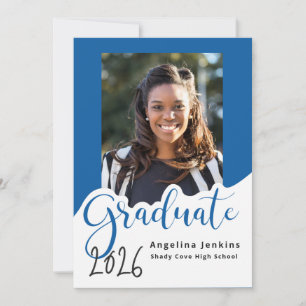 Graduate Photo Royal Blue 2022 Announcement