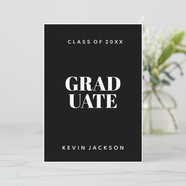 Graduate – Premium Custom Lighter Invitation (Standing Front)