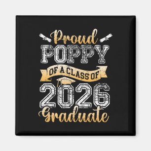 Graduate Proud Poppy Of A Cl 2026 Senior Graduatio Magnet