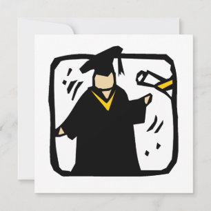 Graduate Receiving Diploma Invitation