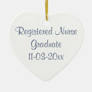 Graduate Registered Nurse/Personalise Name Ceramic Tree Decoration
