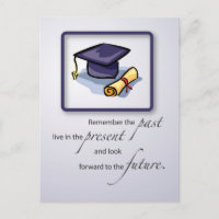 Graduate Remember the Past, Hat and Diploma