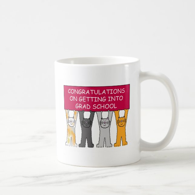 Graduate School Acceptance Congratulations. Coffee Mug (Right)
