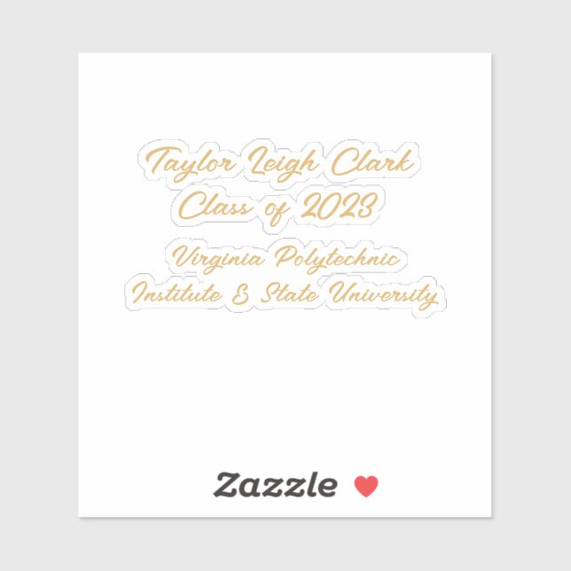 Graduate Script Custom Graduation  (Sheet)