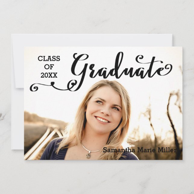 Graduate Script - Graduation Announcement (Front)