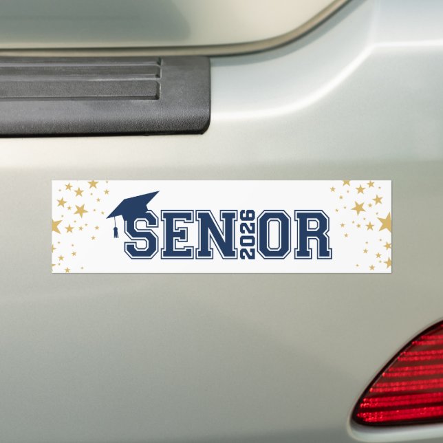 Graduate Senior Bumper Sticker (On Car)