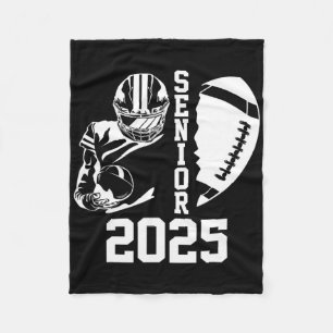 Graduate Senior Cl Of 2025 Graduation American Foo Fleece Blanket
