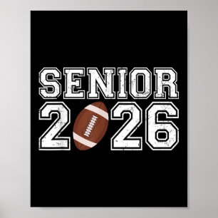 Graduate Senior Cl Of 2026 Graduation American Foo Poster