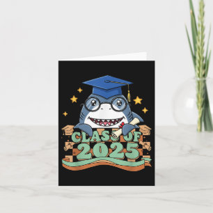 Graduate Shark Cl Of 2025 Kids Mens Womens Graduat Card