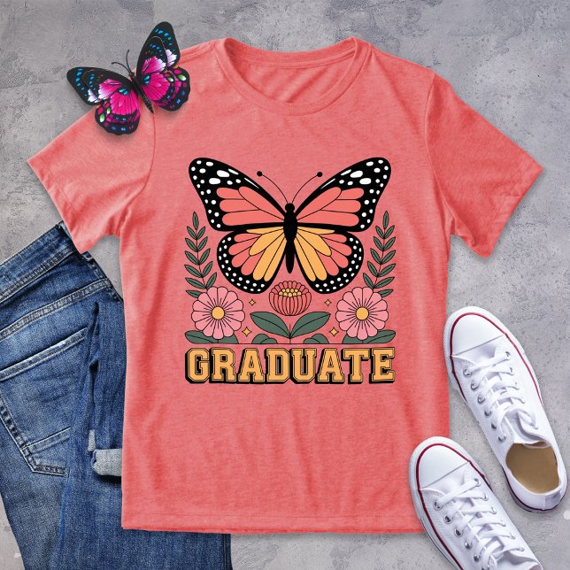 Graduate Shirt – Bold Monarch Butterfly Graduation (Creator Uploaded)