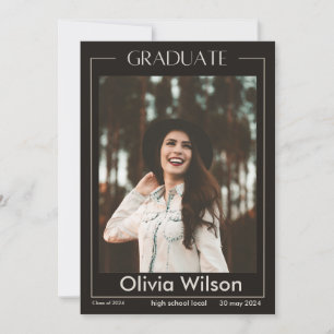 Graduate Simple Photo Announcement