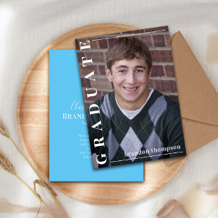 Graduate Simple Stylish Minimalist Photo Laureate Announcement