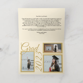 Graduate Thank You Card 