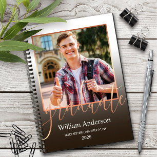 Graduate University Photo Party Invitation Notebook