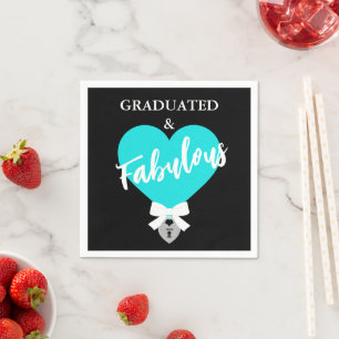 Graduated and Fabulous Celebration Party  Napkin