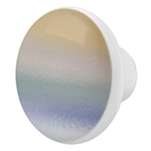 GRADUATED BANDS OF MUTED COLORS CERAMIC KNOB