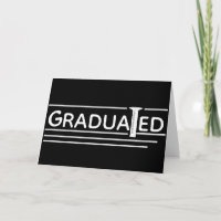 Graduated Cylinder "Graduated" Greeting Card