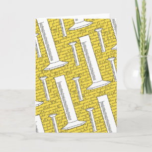 Graduated Cylinder Happy Graduation Blank Card