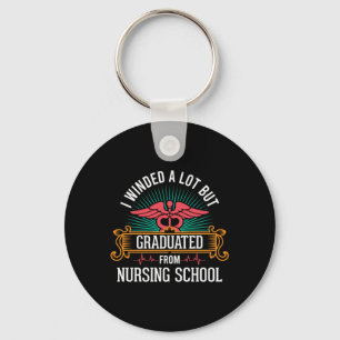 Graduated From Nursing School Key Ring