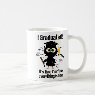 Graduated Graduate Cl Last Day Of School Cat Gradu Coffee Mug