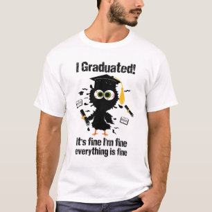 Graduated Graduate Cl Last Day Of School Cat Gradu T-Shirt