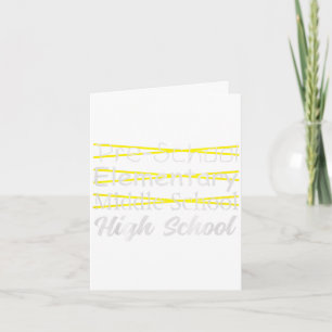 Graduated middle school jr high graduation funny card