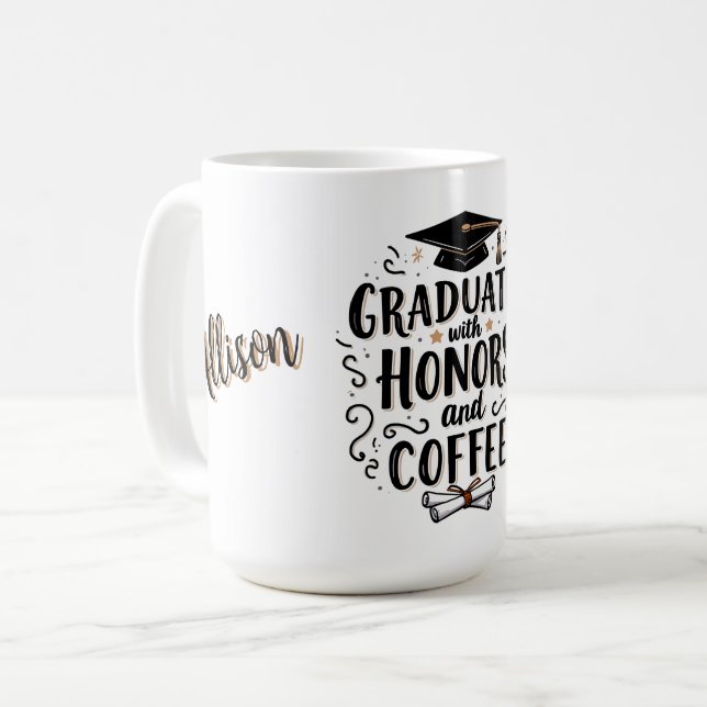 Graduated with Honours and Coffee Mug (Front Left)