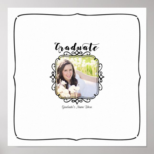 Graduate's Autograph Keepsake Print (Front)