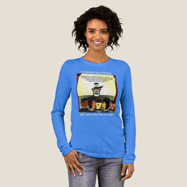 Graduates Blue Tri-Blend Shirt (Full Front)