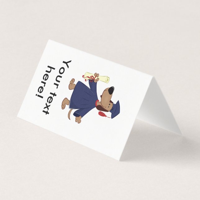 Graduating dog clipart (Front)