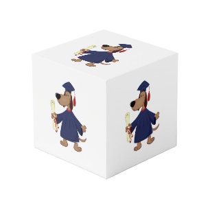 Graduating dog clipart cube