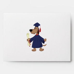Graduating dog clipart envelope