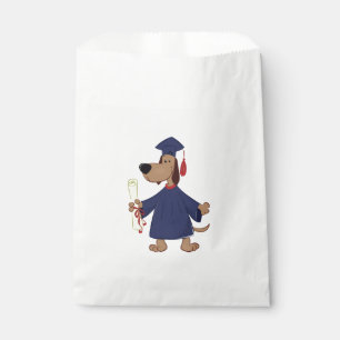 Graduating dog clipart favour bags