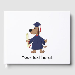 Graduating dog clipart guest book