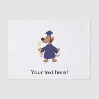 Graduating dog clipart tissue paper