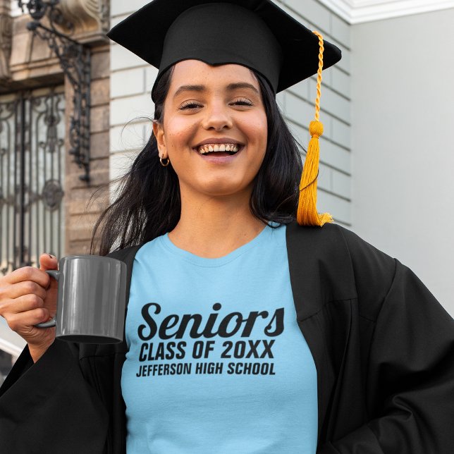 Graduating Senior Class of 20XX Colourful Custom T-Shirt (Creator Uploaded)