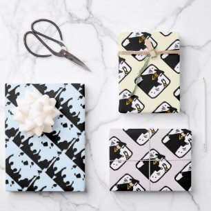 Graduating Students Graduation  Wrapping Paper Sheet