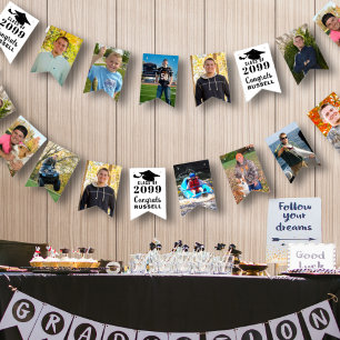 Graduation 12 Photos Class Year Congrats Name Bunting