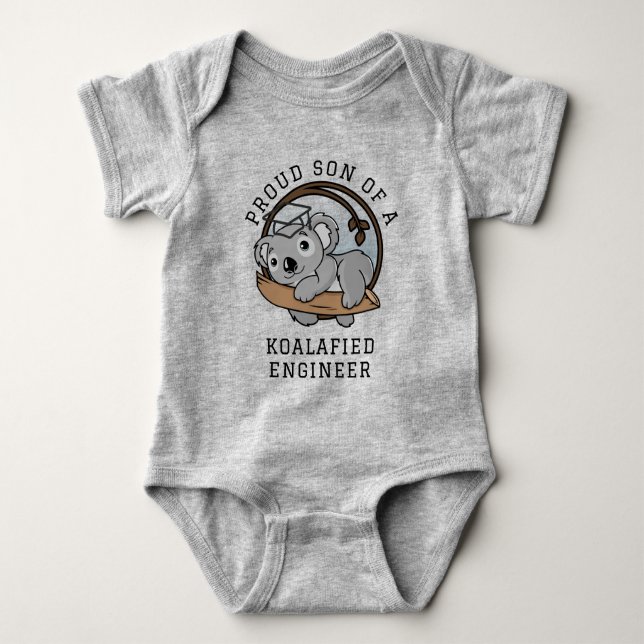 Graduation 2023 Baby Koala Engineer Grad Custom Bodysuit (Front)