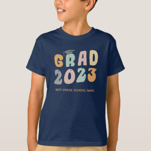 Graduation 2023 Class Custom School Name Matching T-Shirt