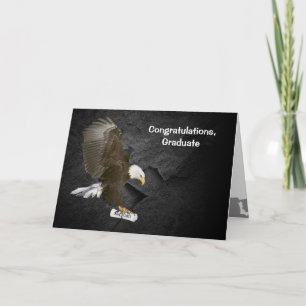 Graduation 2024 Bald Eagle With Diploma Card